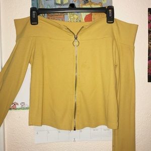 Forever 21+ ring pull crop top